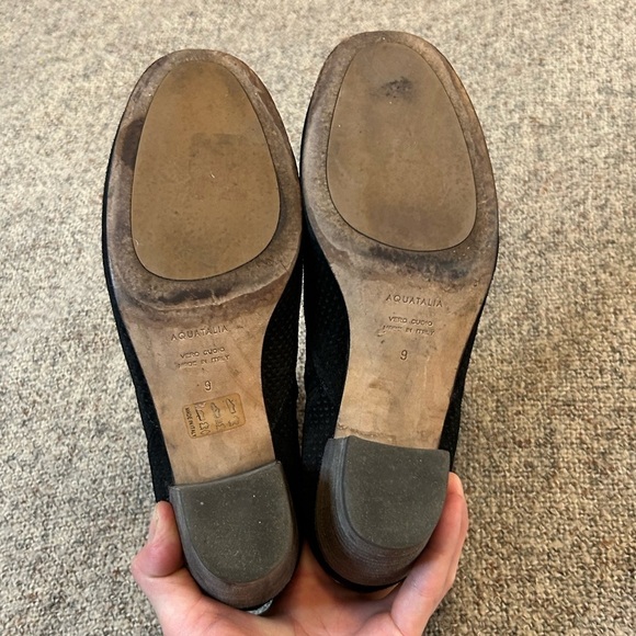 Aquatalia France Perforated Suede Booties - Picture 7 of 9
